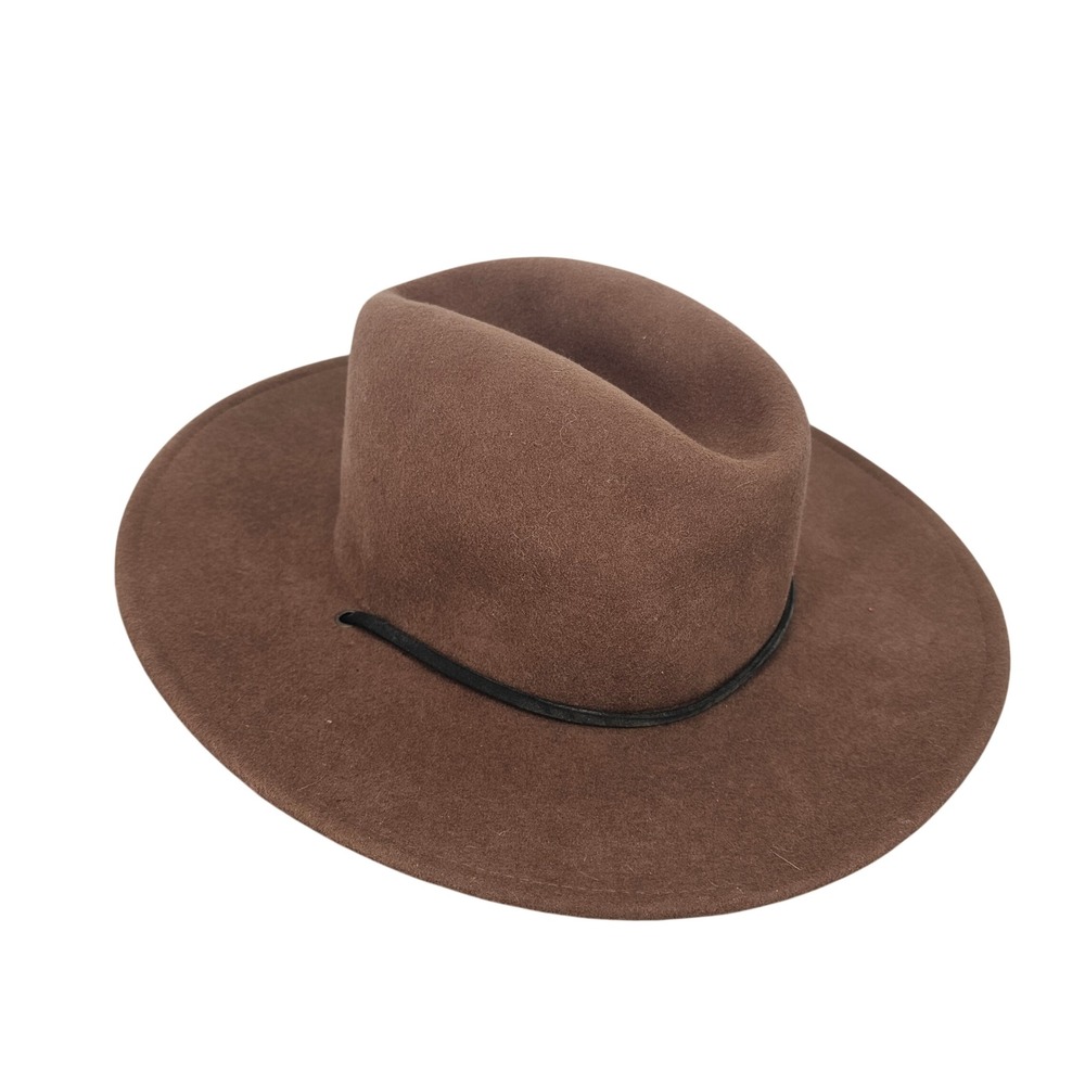 Brixton Tiller Wide Brim Wool Hat Pecan Brown Medium 113-00104-0421-M NWT